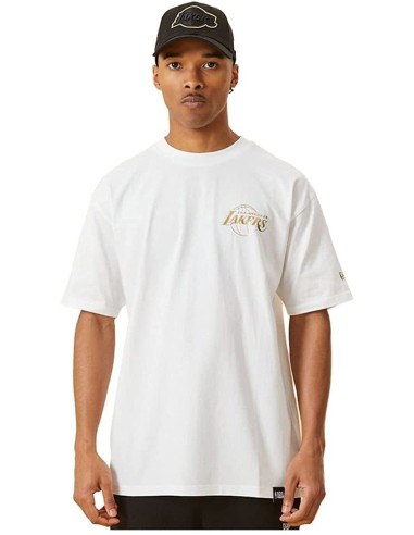 Nba Metallic Print Los Angeles Lakers T-Shirt